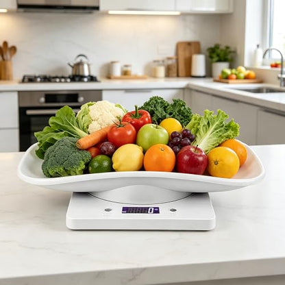 Digital Pet Scale for Small Animals,LCD Electronic Puppy & Kitten Weighing Scale,Multi-Unit Food & Animal Scale with Tray,Portable Gram Scale for Cats,Hamsters,Reptiles for Home