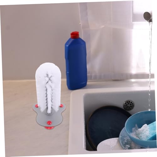 Yardwe Turtle Brush Dual Function Suction Cup Glass Aquarium Cleaning Turtle Tank Accessories