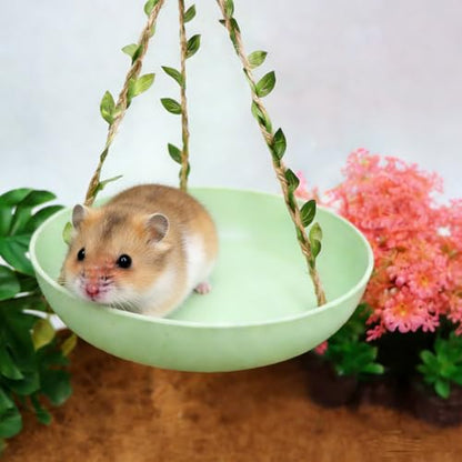 Frog Swing Toys, Frog Habitat Platform, Tank Aquarium Terrarium Decoration Accessories Suitable for Amphibians Frogs Geckos Hermit Crabs Hamsters Guinea Pigs Parrots Lizards.