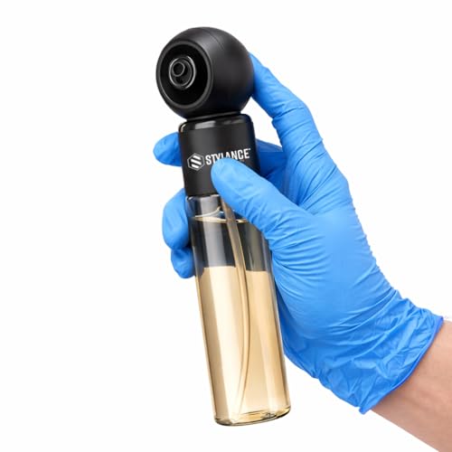 Electric Barber Spray Bottle – Professional Rechargeable Fine Mist Sprayer for Hair Stylists, Salon & Barber Shop, Continuous Nano Atomizer, Matte Black Refillable Design- 120ML