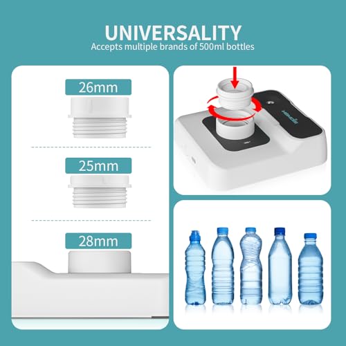 Travel Humidifier, Portable Small Humidifier for Plants, Bedroom, Office, Hotel or Car, Battery Operated Mini Cool Mist Humidifiers, Quiet 23dB, Auto-off, Night Light & BPA-Free, White - color: White