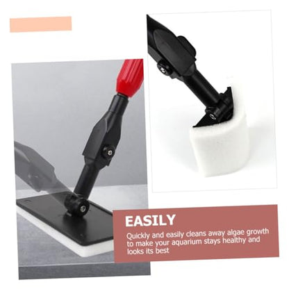Toddmomy 1set Fish Tank Cleaning Tool Scraper Brush Handle -Skid Grip Gravel Rake for Aquarium Maintenance Easy to Use Fish Tank Accessories