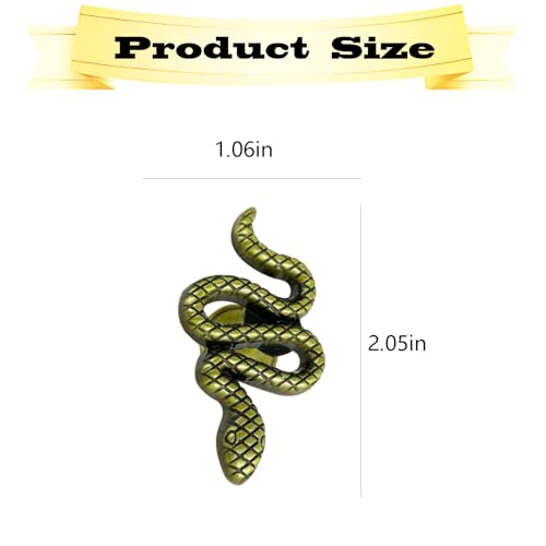 Snake Coat Hooks, Animal Wall Hooks, for Hanging Jackets, Bags, Wardrobes, Towels, Scarves, Kitchen Walls 4 Pieces (Bronze) - color: Bronze