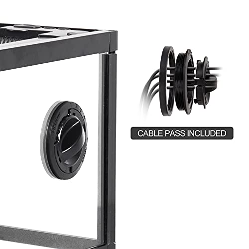REPTI ZOO 67 Gallon Reptile Large Terrarium Newly Upgraded All Glass 48" x 18" x 18" Double Hinge Door with Top Ventilation Reptile Terrarium(Knock-Down) - color: Reptile Terrarium - Double Hinge Door