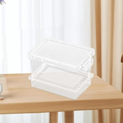 Reptile Feeding Box Storage Box,Portable,Easy to Clean,Reptile Feeder Cage for Cricke Raising Mealworms