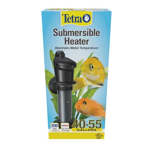 Tetra 200W Submersible Aquarium Heater for 40-55 Gallon Fish Tanks | Automatic Thermostat Keeps Water At 78 Degrees, Easy To Use - Attaches To Aquarium Wall, Heat & Shock Resistant - size: 40-55 Gallon