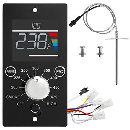 DELSbbq Digital Control Board Kit for Pit Boss Table Top Pellet Grill | Digital Thermostat Controller with LED Read-Out, Replace for Pitboss Mahogany 150PPS Tabletop Wood Pellet Grill - size: For Pit Boss Table Top Pellet