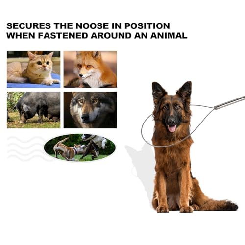 45"-59" Animal Control Pole Dog Catch Rod Noose Holder Tool for Medium Large Wildlife Handling Dogs Feral Cat Raccoons Hog Pig Fox Coyote Bulldog Wolf Goat - size: 45-inch