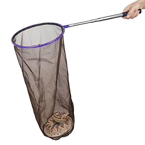 Yorikyas Snake Catcher Net Telescopic Pole | for Reptile Grabber Rattle Snake Moving and Catching