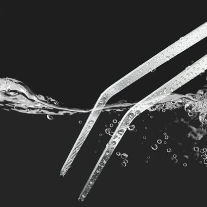 Stainless Steel Aquarium Tweezer Long Curved Tweezer Large Reptile Feeding Tong Plant Cleaning Tweezer Fish Tank Plant Tool