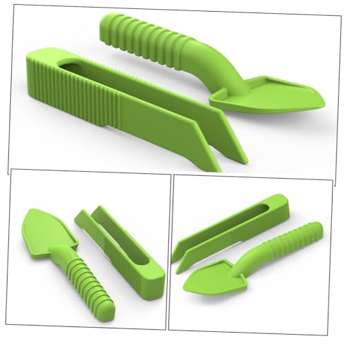 BESPORTBLE 5set Crawler Cleaning Tool Reptile Scooper and Tweezers Other Small Animals Litter Scoop Tweezers and Scooper Bearded Dragon Feeding Rat Snake Bird Scooper Poop Scoop Plastic Green