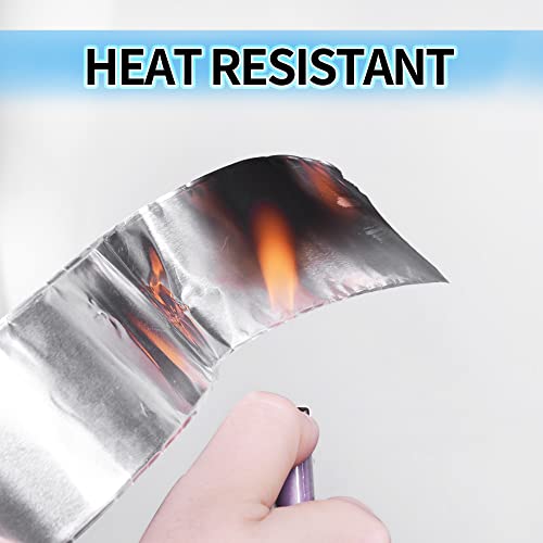 TAPEBEAR Heat Shield Tape Aluminized Fiberglass Cool Tape 2inch x 65Yards | Self-Adhesive Reflective Thermal Barrier Tape Heat Resistant for Air Dryer Vent, HVAC, Heating Unit, Auto, Pipe, 196Ft - size: 2inch x 65yard