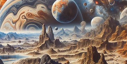 24X16IN Cosmic Spaceterrarium Background, Cool Parallel Space Themed Aquarium Reptile Habitat Background, Aquarium Background with 10EVA Double-Sided Tape - color: space02, size: 24X16in/60X40cm