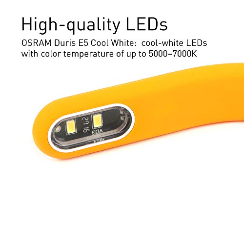 Fish Tank Light - Clip On Aquarium Light - Aquarium Light for Plants - LED Flexible Lamp for Small Aquarium - Yellow 5 Gallon | Plants & Fish Aquarium Lighting, Full Spectrum Grow Lamp, Easy Install, Safe Durable Waterproof for Freshwater, Saltwater - col