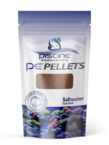 Piscine Energetics PE Pellets Saltwater Fish Food, 1mm 2 oz/ 56g (Pouch) - size: 2 Ounce (Pack of 1)
