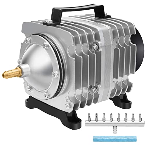 AquaMiracle Aquarium Air Pump Commercial Air Pump with Aluminum Housing, 600/1000/1200/1750GPH Fish Tank Bubbler Pond Aerator for Aquariums, Ponds, Hydroponics - style: 120W-1750GPH