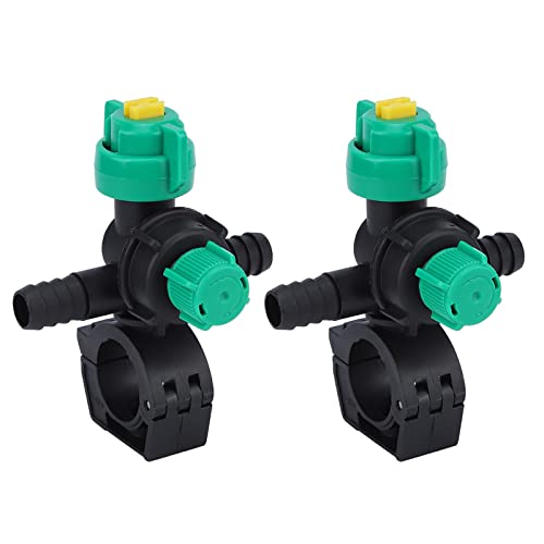 Agricultural Spray Nozzle, 2 Pcs External Thread Agricultural Spraying Nozzle Fan Shaped Hose Nozzle Spray Water Nozzle Agricultural Misting Nozzles for Agriculture Watering Lawn Garden (2 Pcs) - size: 2 Pcs