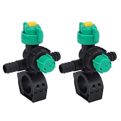 Agricultural Spray Nozzle, 2 Pcs External Thread Agricultural Spraying Nozzle Fan Shaped Hose Nozzle Spray Water Nozzle Agricultural Misting Nozzles for Agriculture Watering Lawn Garden (2 Pcs) - size: 2 Pcs