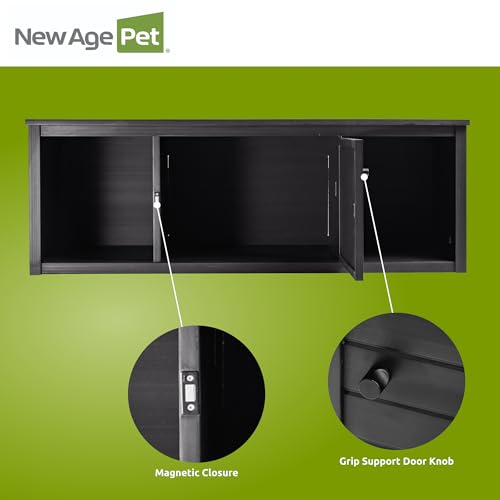 New Age Pet Lo‑Boy Versa Stand for Reptile Terrariums, Low-Profile ECOFLEX Cabinet for Stacked Large, 48" Mojave Reptile Habitats, Espresso Black - color: Black