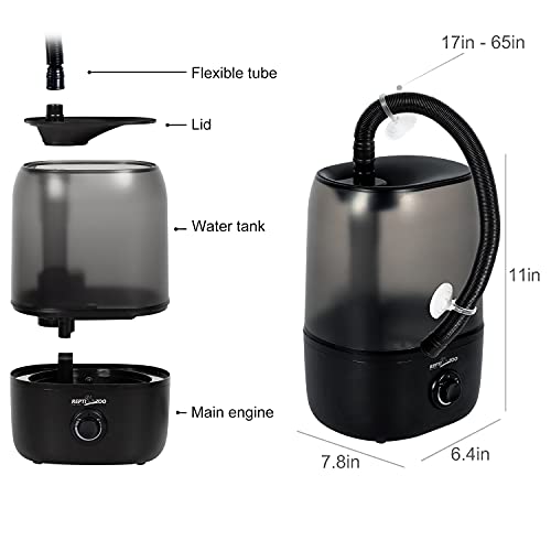 Repti Zoo 4L Reptile Humidifier, Large Reptile Mister Tank Fogger for Terrarium Vivarium