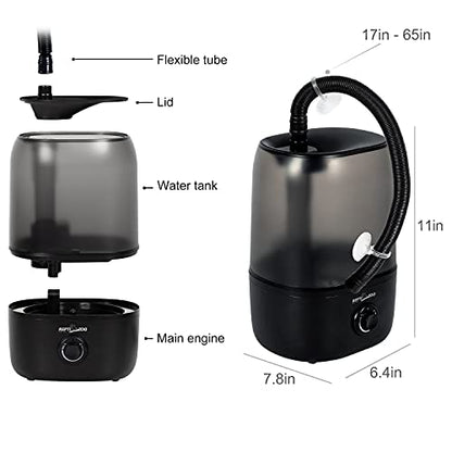 Repti Zoo 4L Reptile Humidifier, Large Reptile Mister Tank Fogger for Terrarium Vivarium