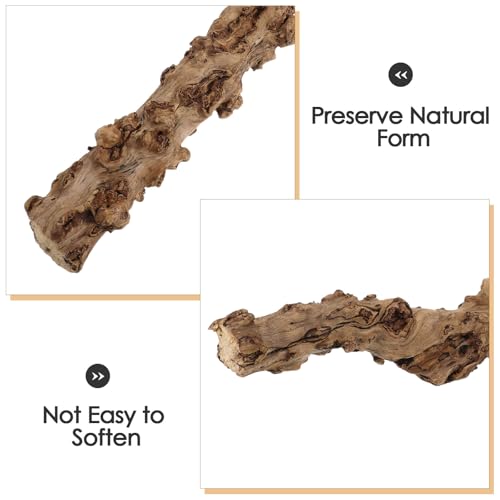 DECHOUS Reptile Branches Wood Log, Lizard Natural Climbing Branch for Terrarium Habitat, Bearded Dragon Tank Accessories, 11. 8-15. 7 Inch
