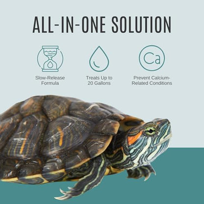 Shellstrong Premium Calcium Block for Aquatic Turtle - Slow Release Water Tank Conditioner - Cuttlebone for Aquarium - Turtle Tank Accessories - 20 Gallon Aquatic Treatment (5 Calcium Blocks) - size: 5 Calcium Blocks