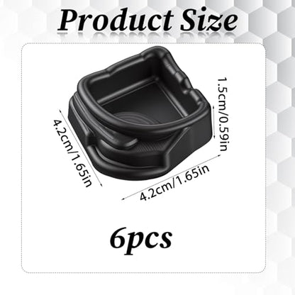 6 Pcs Spider Micro Water Bowl, Mini Resin Dish Tiny Bowl Enclosure Accessories for Tarantula, Spider, Hermit Crab, Millipede, Tiny Reptile (1.65" D, 0.59" H)