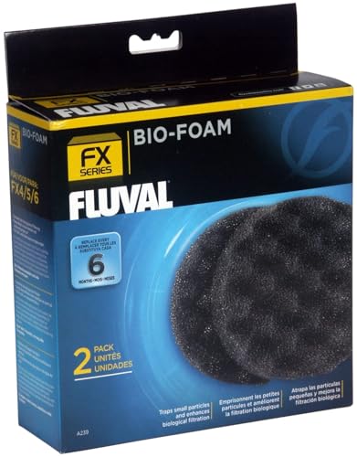 Fluval FX4/FX5/FX6 Bio-Foam, Replacement Aquarium Filter Media, 2-Pack, A239 | Replacement Aquarium Filter Media - size: 1 Count (Pack of 1), style: Bio-Foam
