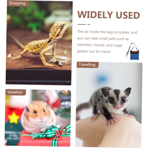 BESPORTBLE Travel Pet Carrier Bag for Hamsters Lightweight Small Animal Shoulder Bag Safety Buckle Breathable Design for Reptiles Bunnies and Small Pets Easy to