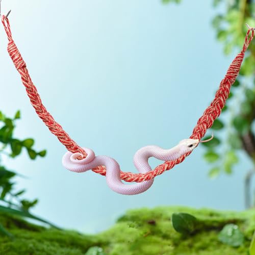 Snake Climbing Toys, Hermit Crab Rope Ladder, Hermit Crab Supplies, Reptile Vines Toys, Reptile Tank Terrarium Accessories, Habitat Decor for Hermit Crab Lizards Geckos