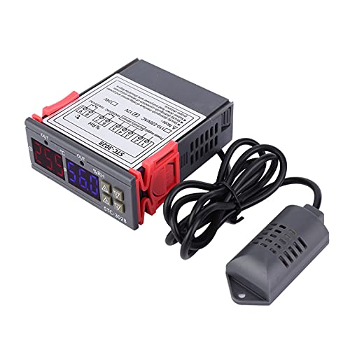 Temperature Controller STC 3028 12V Optional Integrated Sensor for Fermentation Reptile Incubation Home Brewing, 1°C Accuracy 0.1 Resolution Large Screen Display (12V) - size: 12V