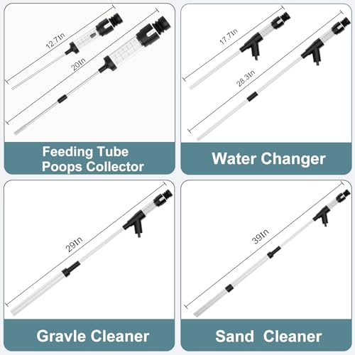 Carefree Fish Aquarium Gravel Vacuum Fish Tank Spot Siphon Sand Cleaner Water Changer Multifunctional Cleaning Tools Upgraded Turkey Baster with 6Ft Hose
