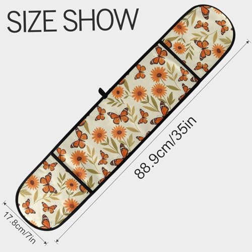 Dual-functionality Mitts and Pot Holders Sets High Heat Resistant Pot Holder Gloves Kitchen Aid BBQ (Monarch Butterfly Flower) - color: Monarch Butterfly Flower