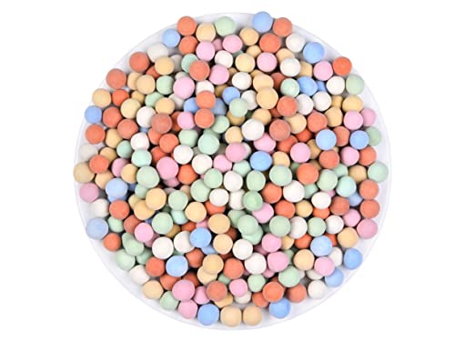 6 Pounds Multicolor Clay Pebbles for Plants, 8–10mm Expanded Leca Clay Pebbles for Hydroponics, Indoor Gardening, Succulents, Orchids, Bonsai, Soil Aeration & Decorative Leca Balls