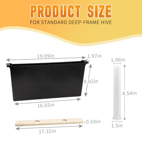 2 Pack 4L Bee Pro Feeder,Frame Feeders for Bee Hive Bee Watering Station,Beehive Frame Feeder Deep Frame Water Feeder for Hive Tool Beekeeping Supplies