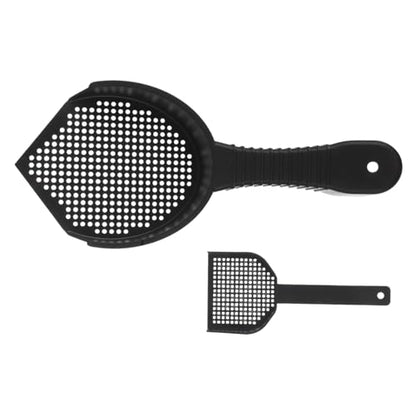 Totority 2pcs Cat Litter Scoop Set Ergonomic Handle Fine Sifting Design for Efficient Waste Removal in Cat Litter Boxes and Reptile Terrariums Multifunctional Cleaning Tool