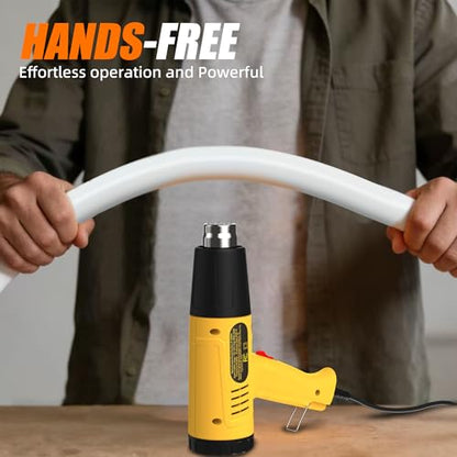 Digital Heat Gun, 900W Adjustable Heat Gun 100-650℃ LCD Display, 4 Nozzles | with LCD display, adjustable 100-650℃ temperature, 6 modes, 7S cool down, ideal for resin crafts, repair & DIY