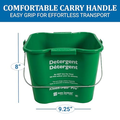 San Jamar Kleen-Pail® Plastic Pro Cleaning Bucket 8 Quarts Green - size: 8 Quarts