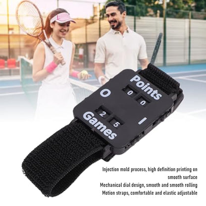 Score Counter Watch, Sports Score Keeper Wristband Manual Paddle Tracker with Adjustable Elastic Band for Cricket Tennis Table Tennis
