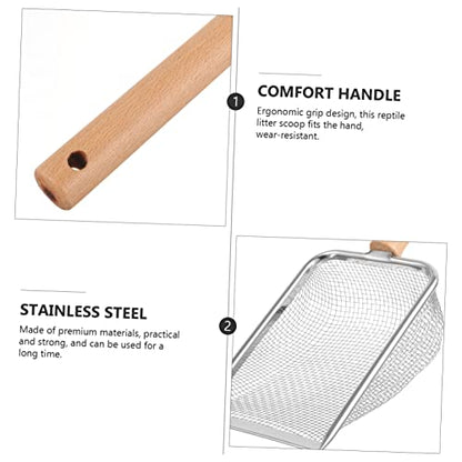 Pet Reptile Litter Scoop Litter Shovel for Reptile Terrarium Accessories Easy Design with Wide Mouth Tight for Efficient Waste Removal
