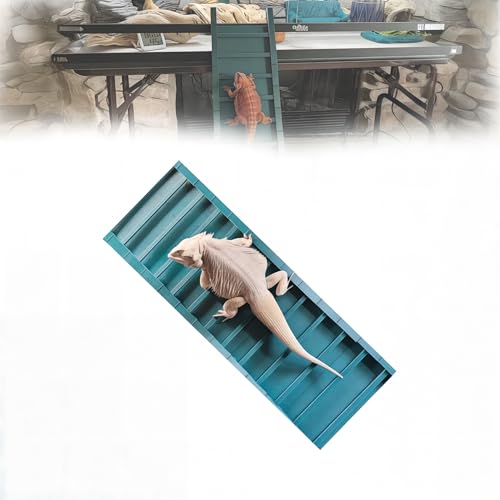 Bearded Dragon Ramp Ladder, Natural Material Reptile Climbing Bridge and Tank Accessories, Versatile Ladder Bridge and Climbing Decor for Lizards and Reptiles (No Hooks 7in(Contains Five ladders))