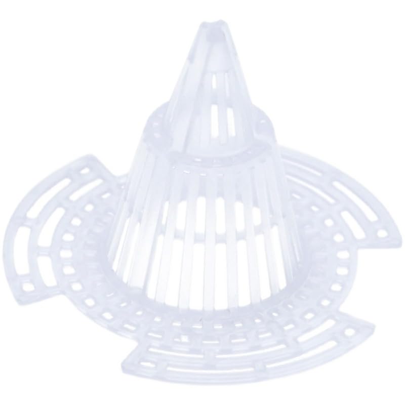 10 Pcs Cone Flower Pot Mesh Pad Drainage Screens for Planters Bottom Grid Mat Netting Insert Screen for Healthy Plants(58mm)