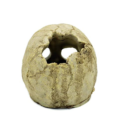 JIHAQUA Aquarium Resin Skull Ornament Snake Hide Decor, Habitat | Reptile Tank Accessories, Basking