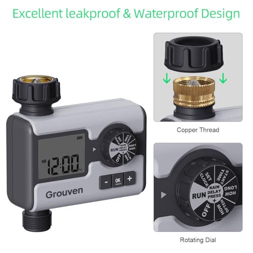 Garden Sprinkler Water Timer Manual Automatic System Irrigation1 Outlet | with Rain Delay,Manual, Automatic Watering System Irrigation Timer for Lawn,Yard,Pool - style: 1 outlet
