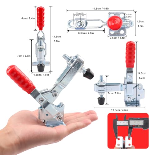 10 Packs GH-12130 500lbs Holding Capacity Toggle Clamps, Quick-Release Horizontal Toggle Clamp, GH-12130 Horizontal Toggle Clamps For Woodworking, Welding, Drill Press, Mechanic - size: 10 Packs GH-12130