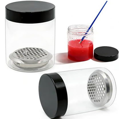 Paint Brush Cleaner Cup, Nail Art Brushes Washing Cup, Brush Cleaning Tank for Painting Water Oil Acrylic Art Supplies-3 Pcs
