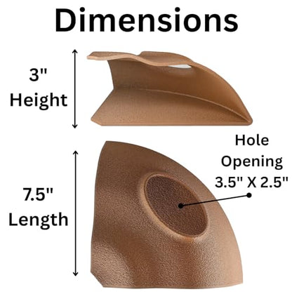 Reptile Corner Underground Cave Natural Curve Viewing Hide | Hognose Snake, Corn Snake & Leopard Gecko Hideout Reptile Habitat Tank Enrichment | Decor Decoration Accessories Supplies Toys Ornaments