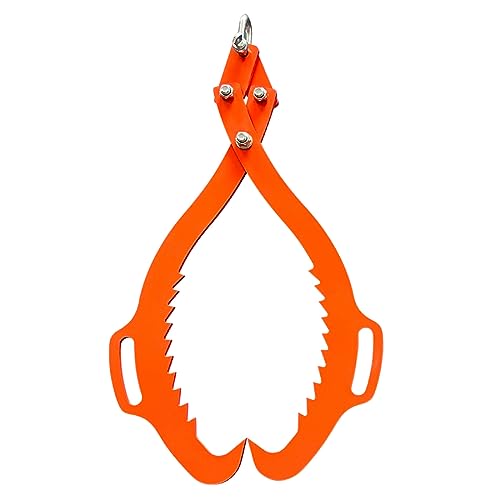 2 Serrated Claw Hook,Log Lifting Tongs, Heavy Duty Grapple Timber Claw,Lumber Skidding,Log Lifting -32in - color: 32"