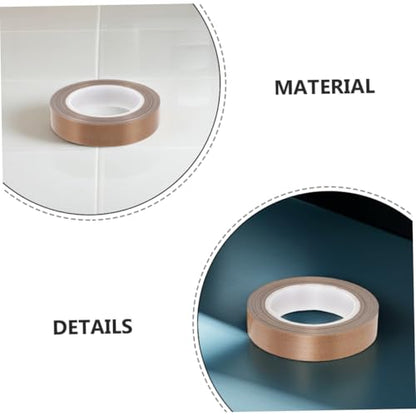 ibasenice PTFE Tape for Vacuum Sealer High Temperature Heat Insulation Sealing Tape 10mm X 10m X 0.13mm Wear-Resistant Replacement for Hand Sealers